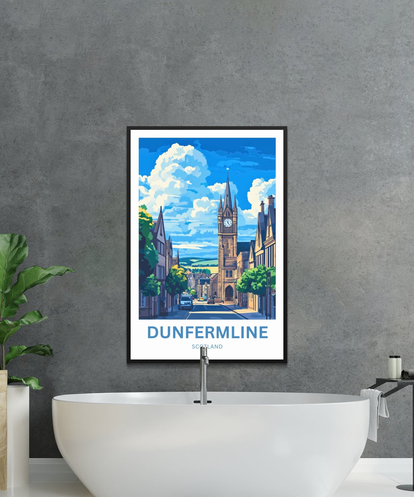Dunfermline Travel Poster- Royal Roots of Dunfermline