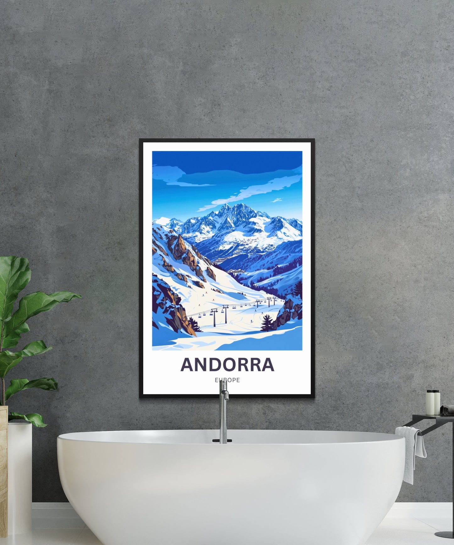 Andorra Travel Poster- Captivating Ski Resort
