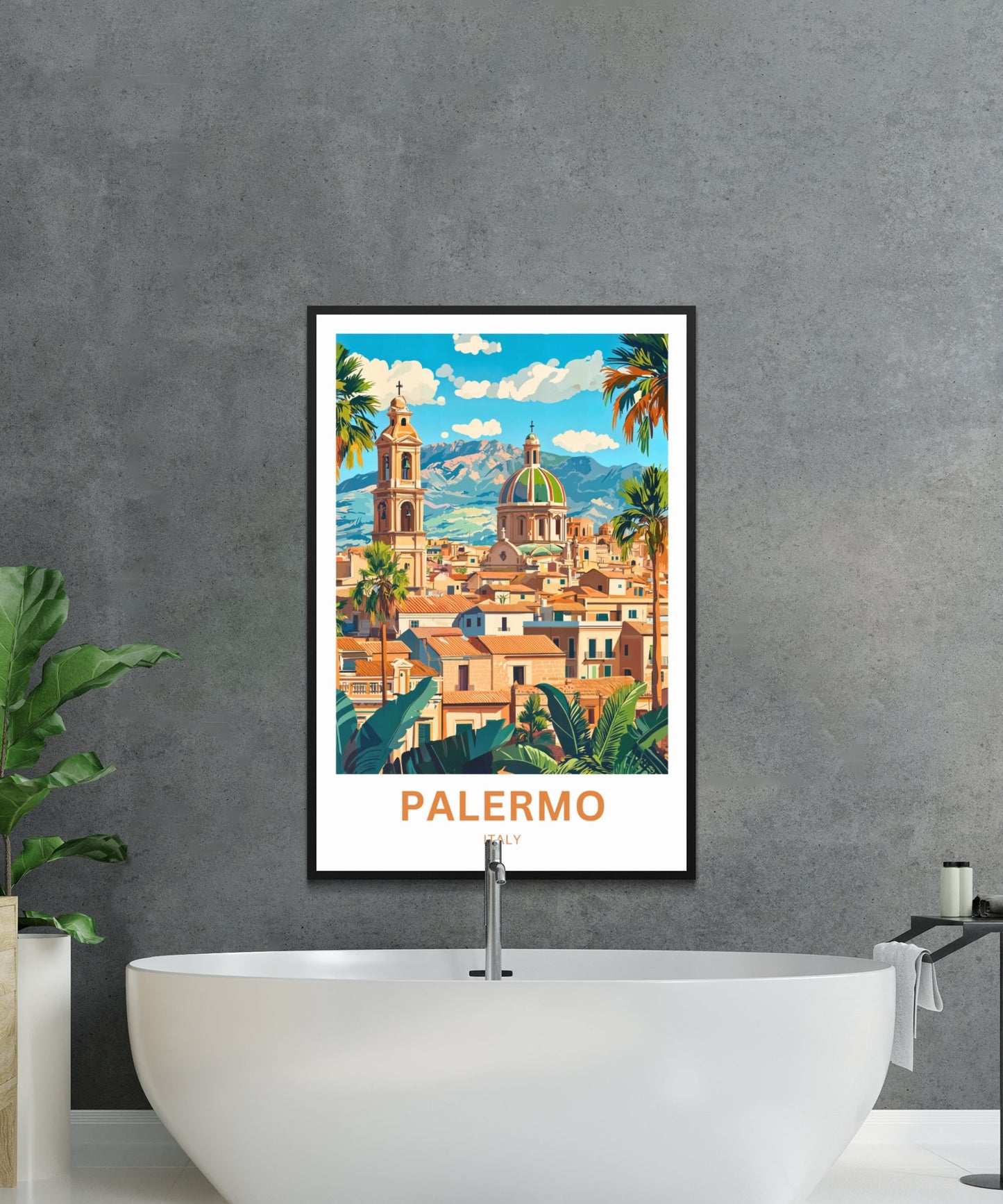 Palermo Travel Poster- Italy