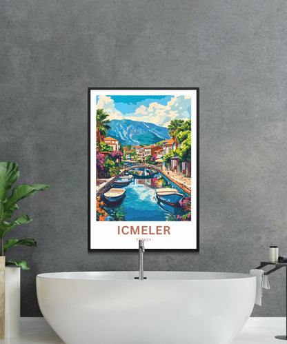Içmeler Travel Poster- Turkey