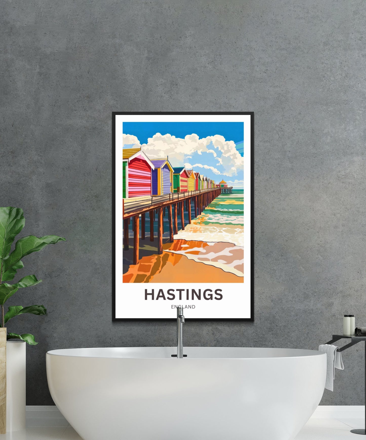 Hastings Travel Poster- England