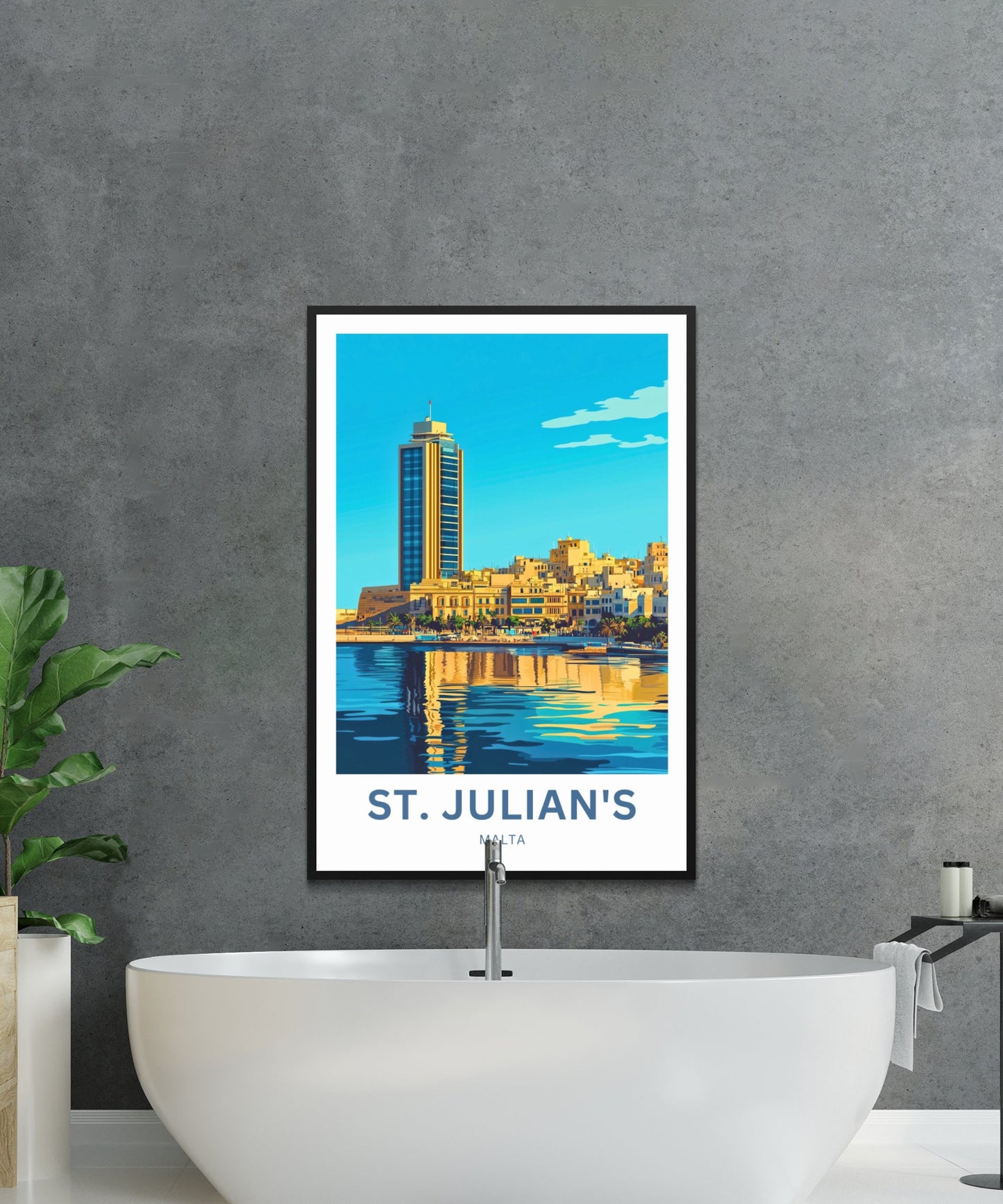St. Julian’s Travel Poster- Mediterranean Magic