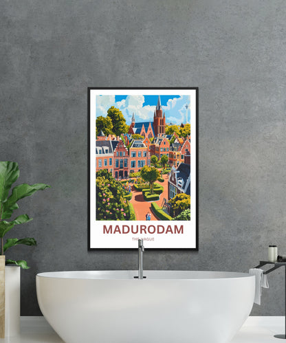Madurodam Travel Poster- Tiny Treasures of the Netherlands
