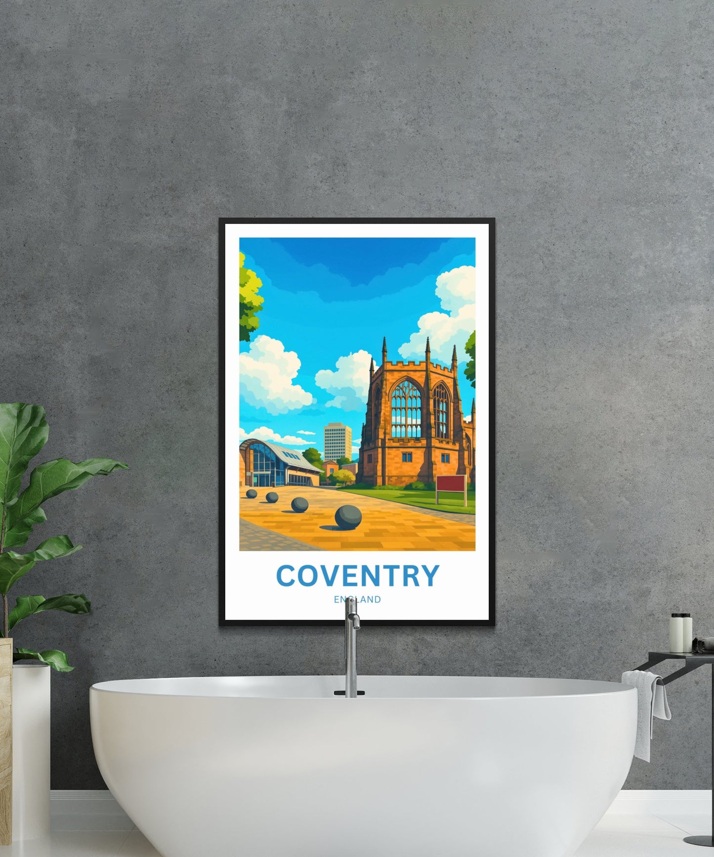 Coventry Travel Poster- Cathedral