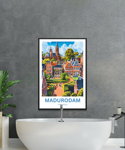 Madurodam Travel Poster- Discover Holland in Miniature