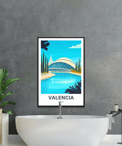 Valencia Travel Poster- The Science Park
