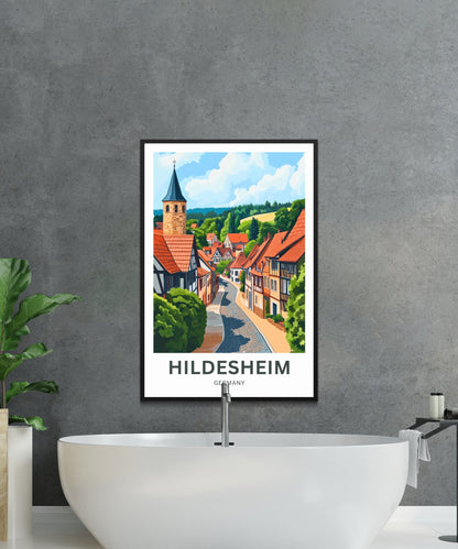 Hildesheim Travel Poster- Stunning Historic Village