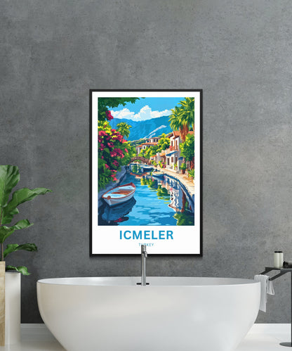 Içmeler Travel Poster- Mesmerizing Relaxing Beach