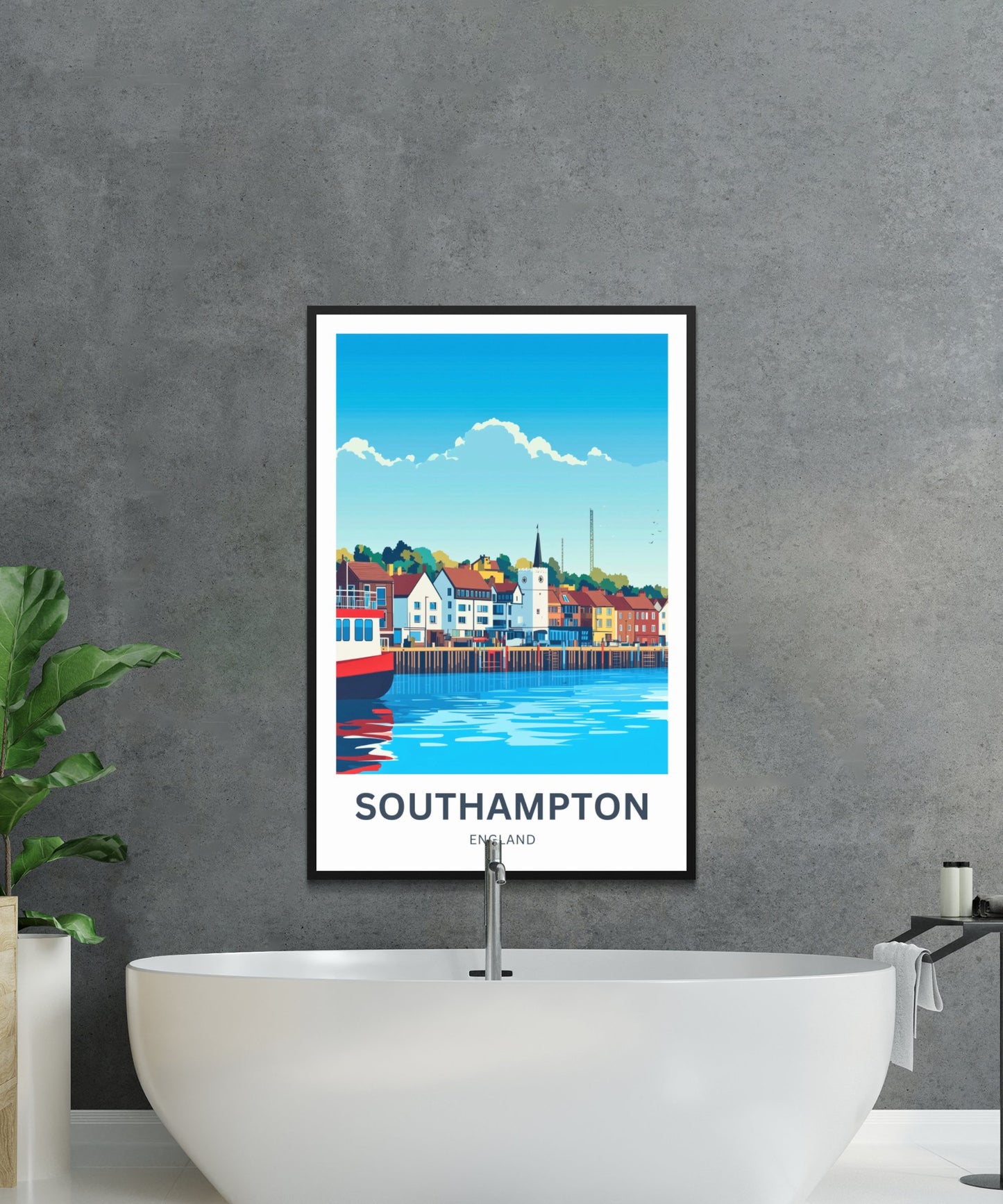 Southampton Travel Poster- England