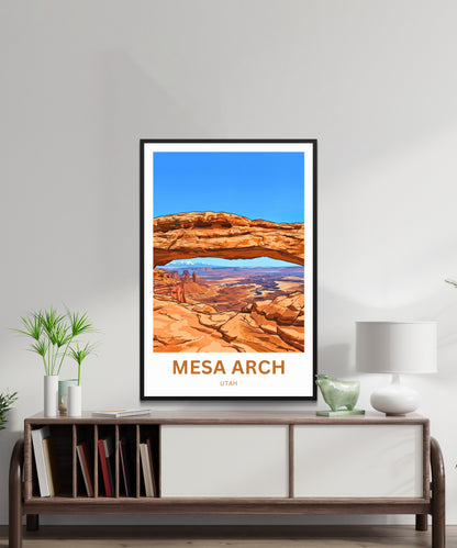 Mesa Arch Travel Poster -   Red Rock