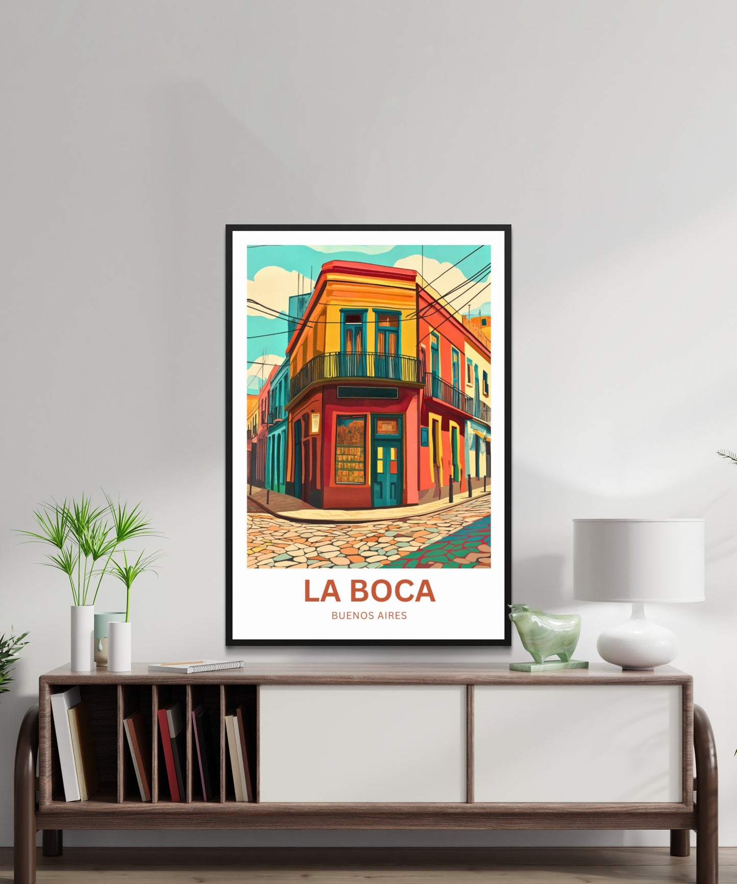 La Boca Travel Poster - Buenos Aires