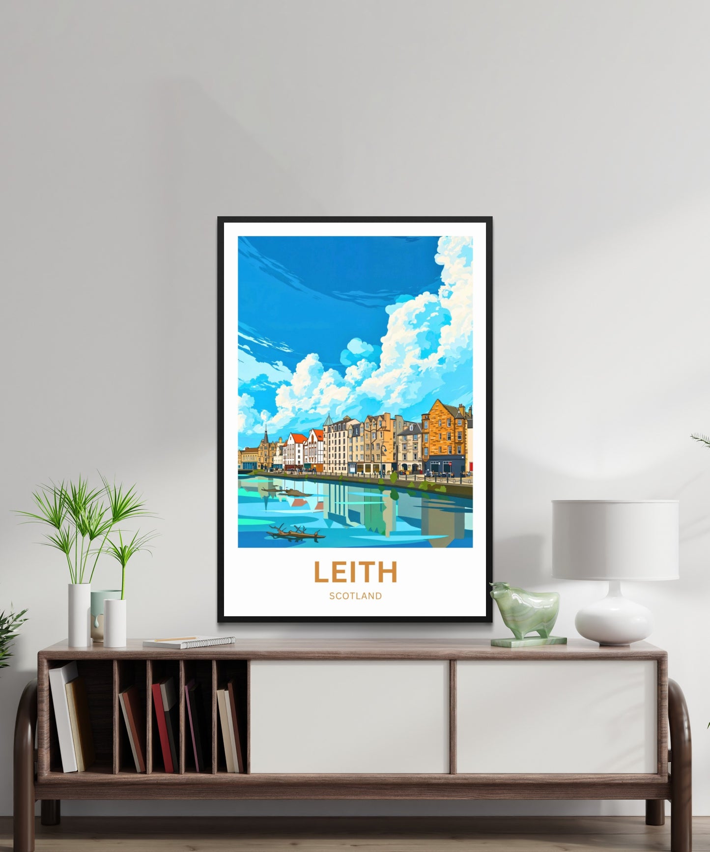 Leith Travel Poster - Sea Breezes, Cobblestones, and Culture