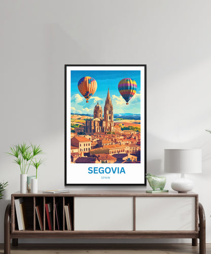 Segovia Travel Poster - Cathedral