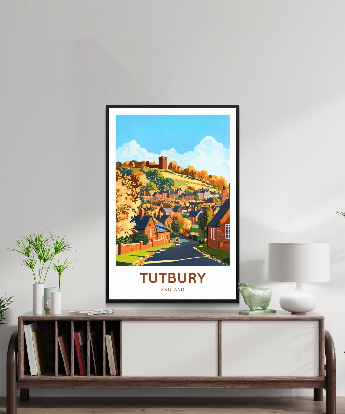 Tutbury Travel Poster - Quaint Streets & Timeless Beauty