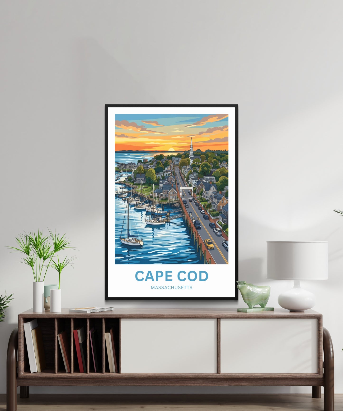 Cape Cod Travel Poster - Coastal Charm