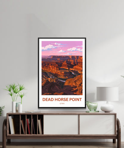 Dead Horse Point Travel Poster - Mesmerizing Overlook View