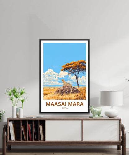 Maasai Mara Travel Poster