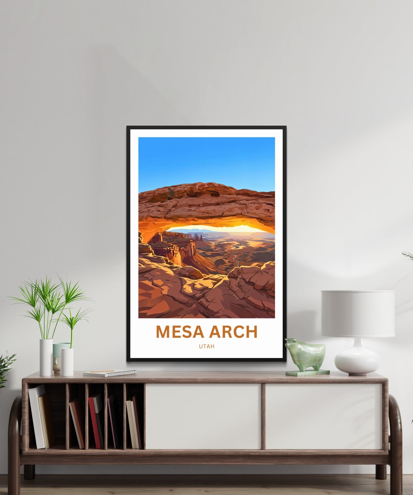Mesa Arch Travel Poster -  Stunning Arch View Point