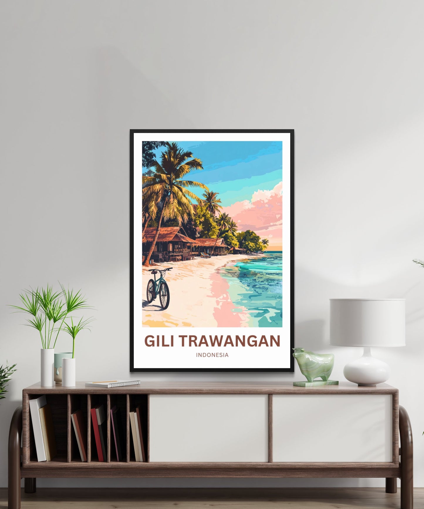 Gili Trawangan Travel Poster- Escape to Indonesia Island