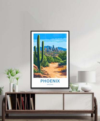 Phoenix Travel Poster - Arizona’s City of Sunsets