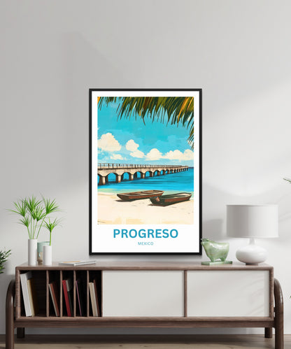 Progreso Travel Poster -  Longest Bridge