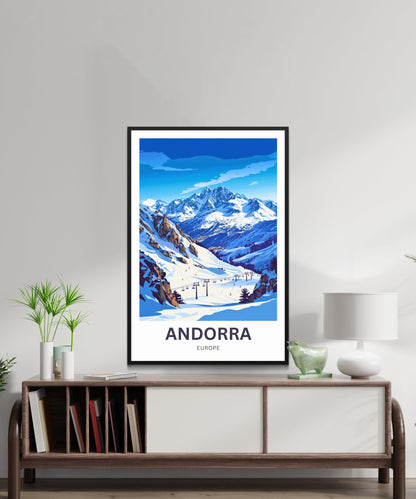 Andorra Travel Poster- Captivating Ski Resort
