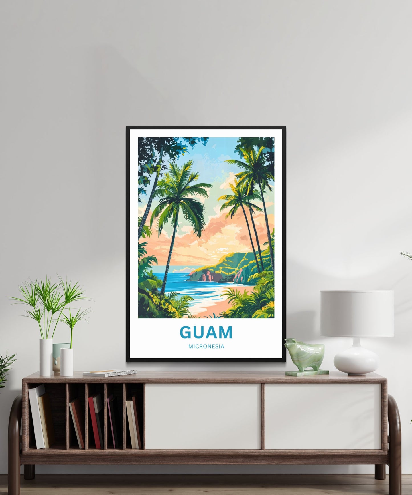 Guam Travel Poster - Captivating Coastal View of Guam