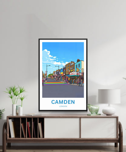 Camden Travel Poster - Colorful Streets
