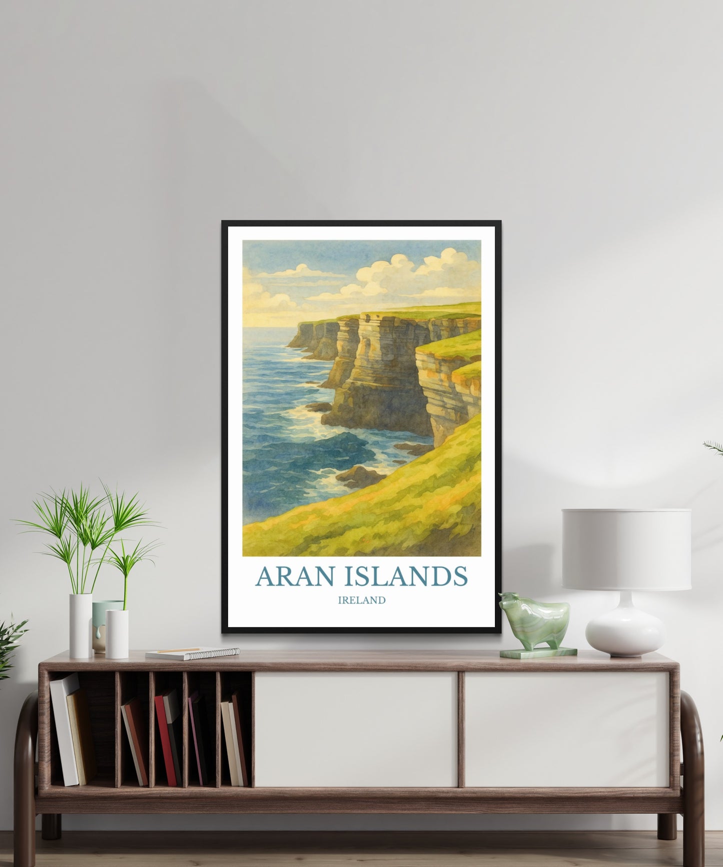 Aran Islands, Watercolor design poster, Ireland Print, Aran Islands Wall Art