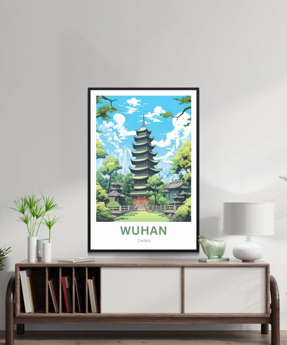 Wuhan Travel Poster - Vibrant Urban Culture