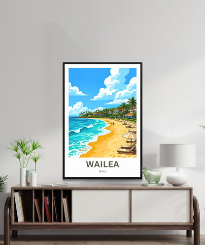 Wailea Travel Poster -  Maui Paradise