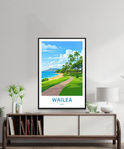 Wailea Travel Poster -  Maui, Hawaii
