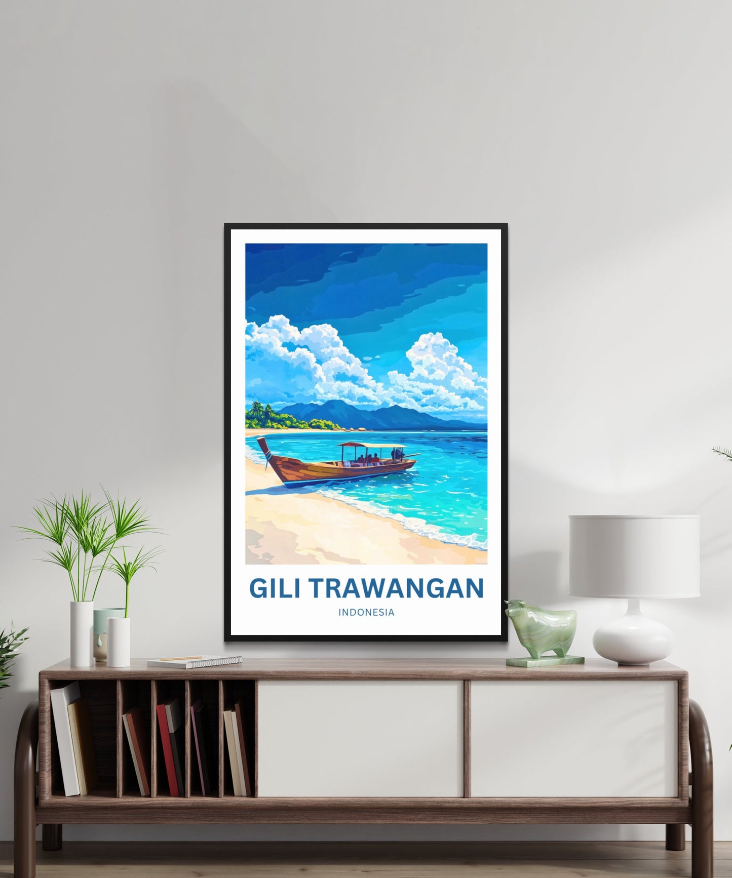 Gili Trawangan Travel Poster- Indonesia Captivating Island