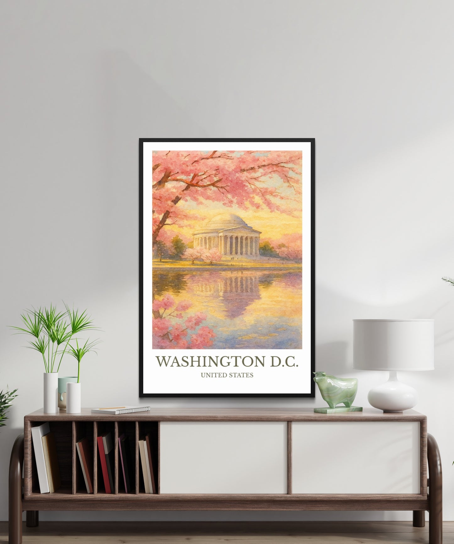 Washington, D.C, Watercolor design poster, United States Print, Washington, D.C Wall Art