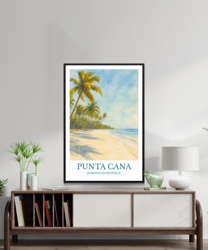 Punta Cana, Watercolor design poster, Dominican Republic Print, Punta Cana Wall Art