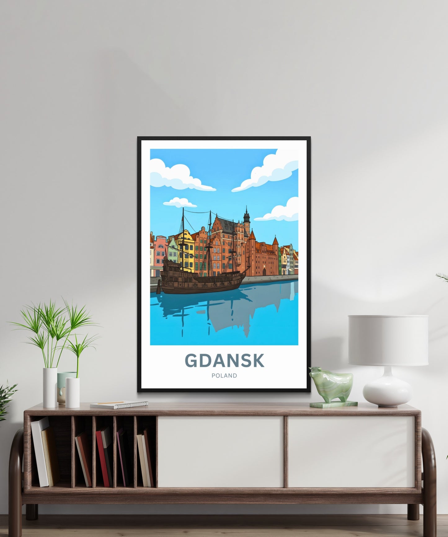 Gdańsk  Travel Poster - Waterfront
