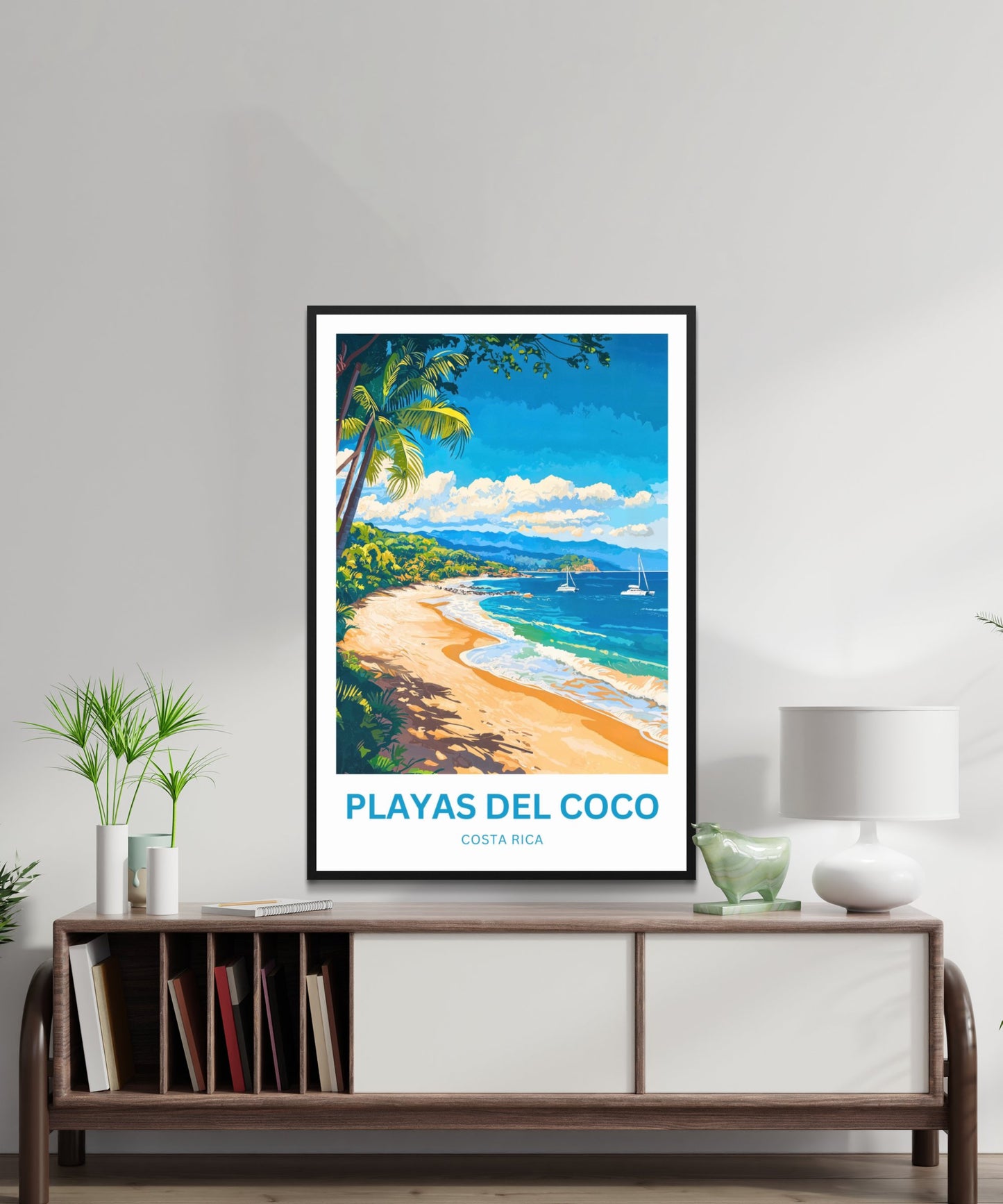 Playas del Coco Travel Poster  - Stunning Waters of Costa Rica