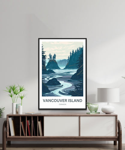 Vancouver Island Travel Poster - Wild Pacific Coast