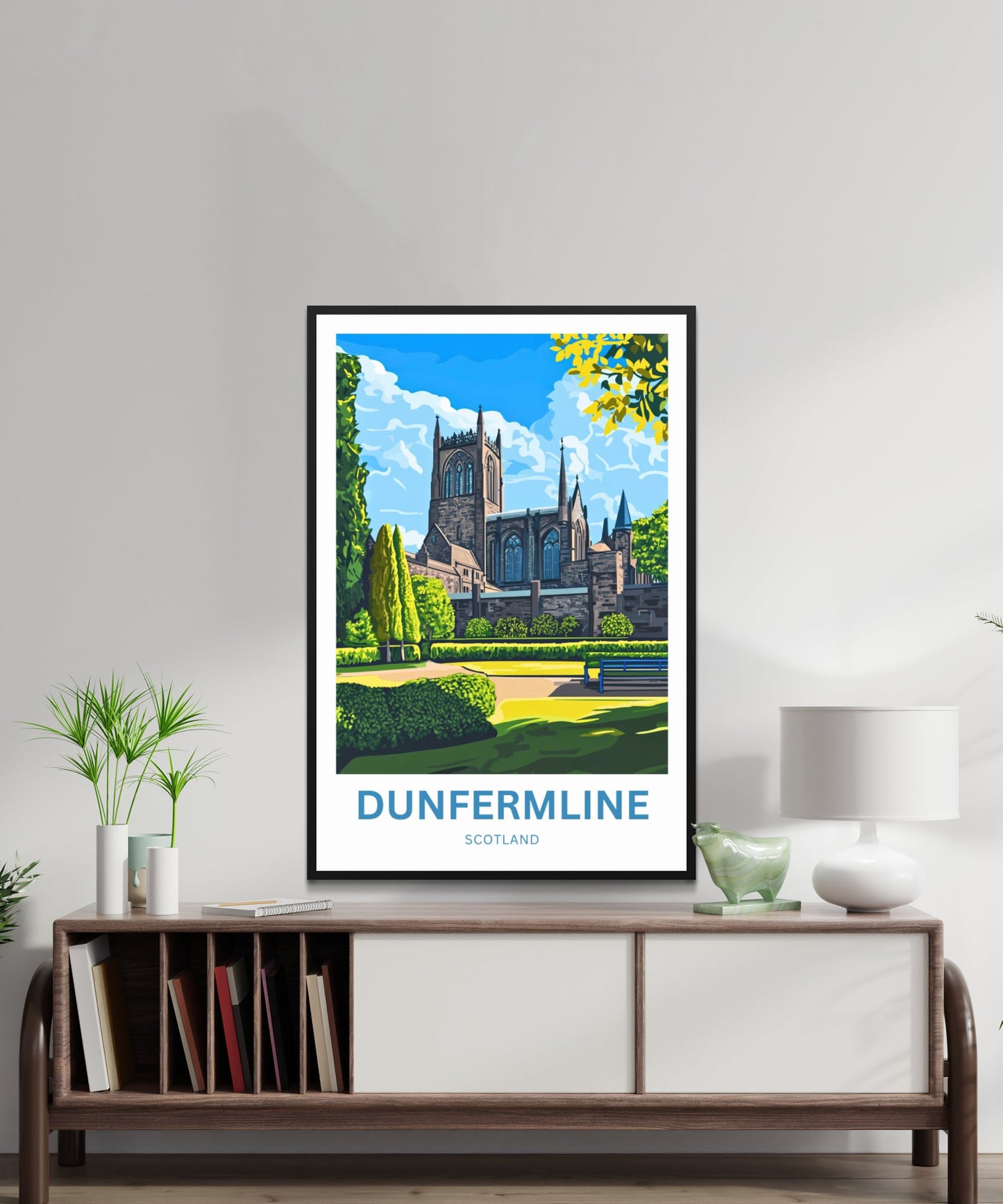 Dunfermline Travel Poster- Scotland Echoes of Kings