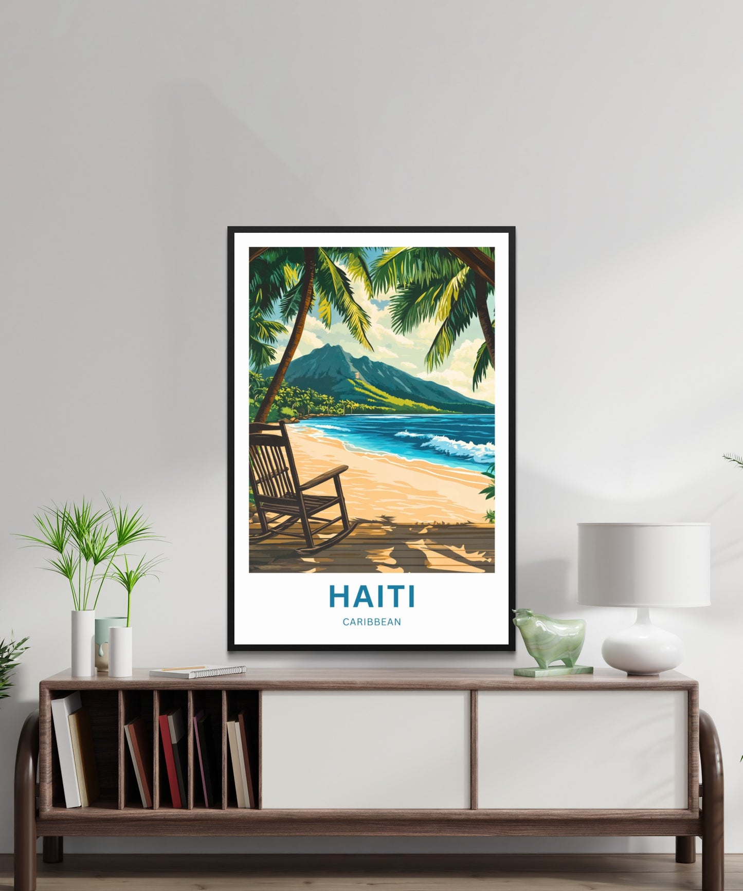 Haiti Travel Poster - Beneath Caribbean Skies
