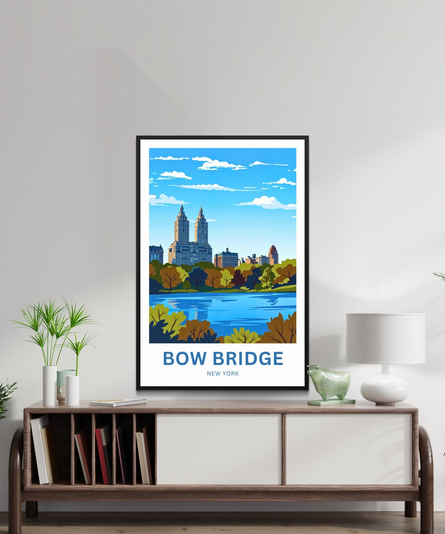 Central Park Bow Bridge  Travel Poster - Captivating View
