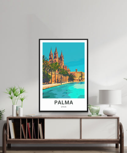 Palma Travel Poster - Mallorca, Spain