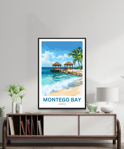 Montego Bay Travel Poster - Bay Horizon – Blue Beyond