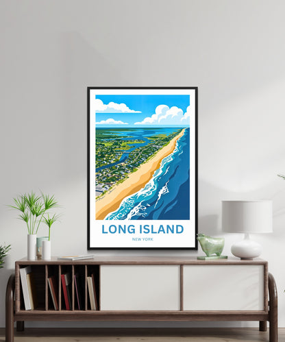 Long Island Travel Poster -  Amazing Long Shores