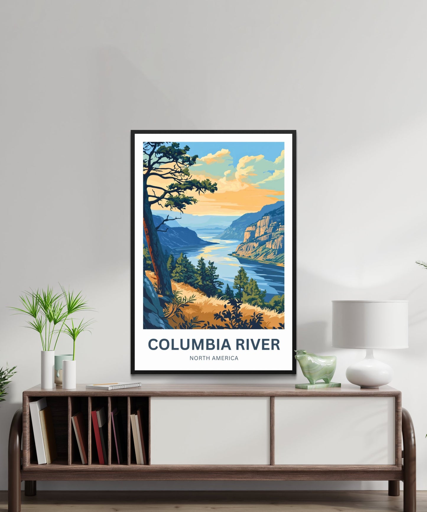 Columbia River Travel Poster- Pacific Northwest Icon