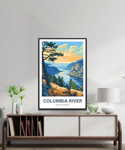 Columbia River Travel Poster- Pacific Northwest Icon