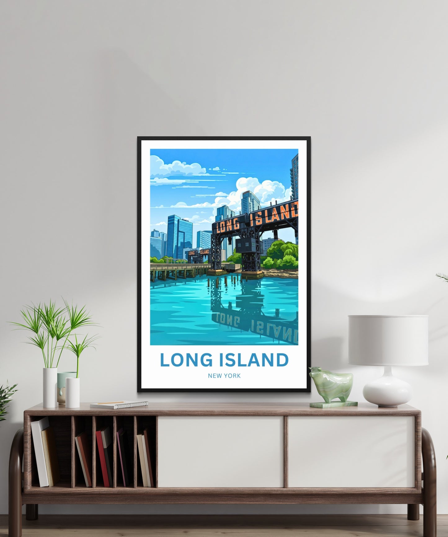 Long Island Travel Poster -  City Coastal New York