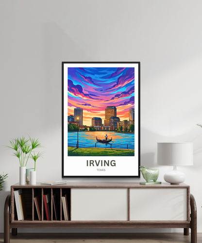 Las Colinas Irving, Texas Travel Poster - Dallas Metroplex