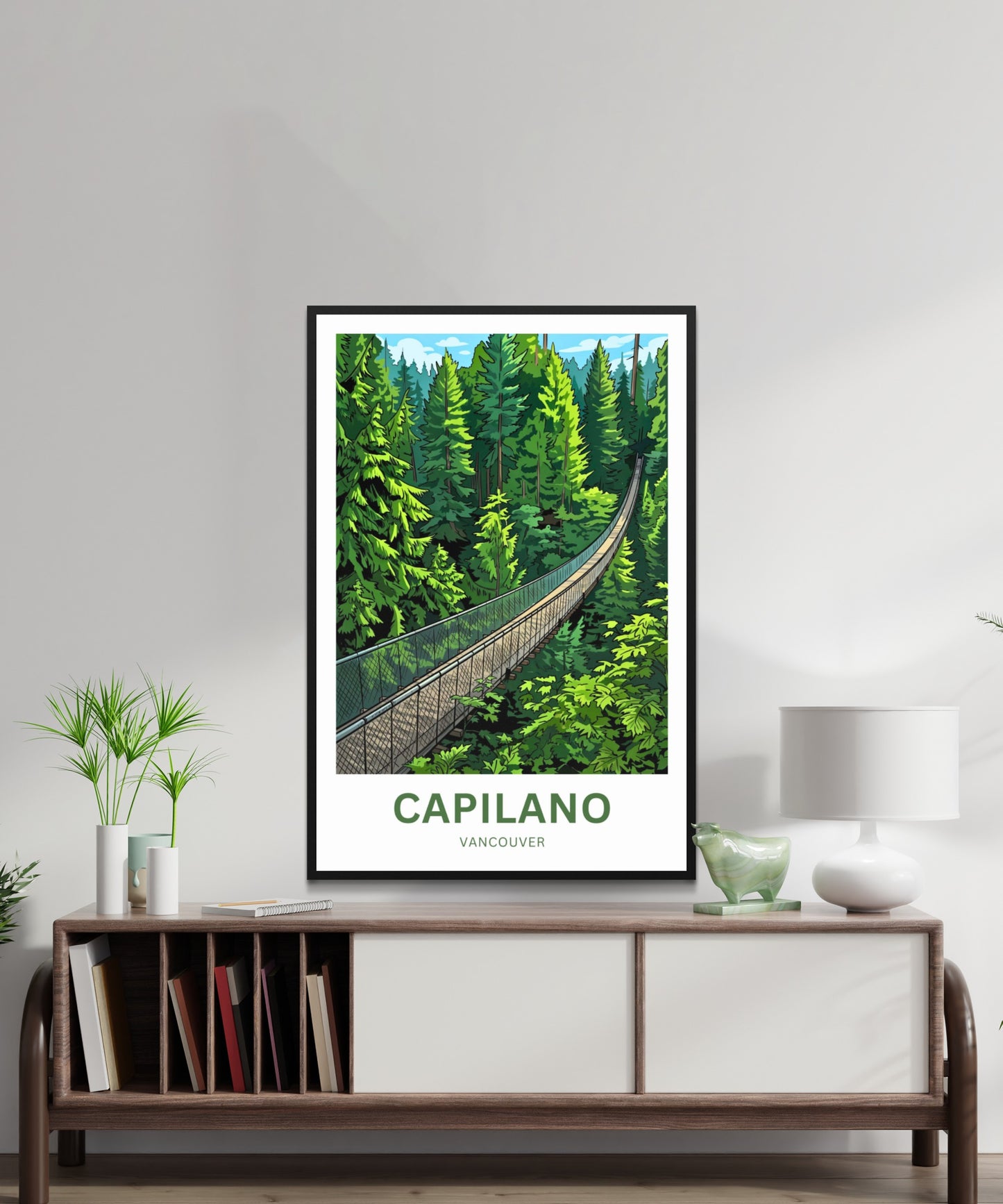 Capilano Suspension Bridge  Travel Poster