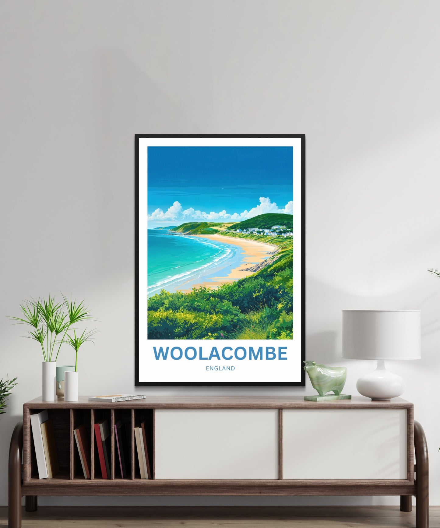 Woolacombe Travel Poster - Seaside Life